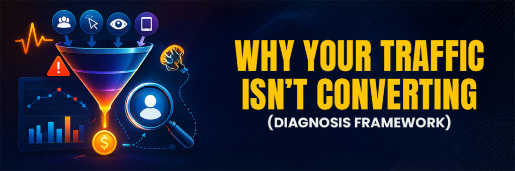 Why Your Traffic Isn’t Converting (Diagnosis Framework) | Ecommerce Account Management services