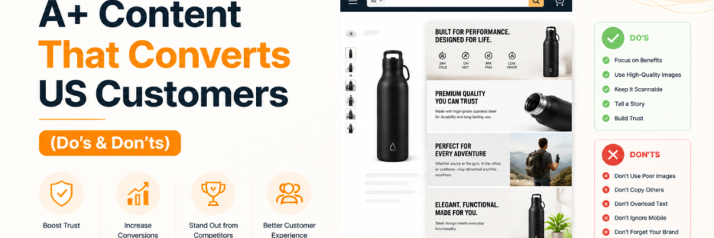 A+ Content That Converts US Customers (Do’s & Don’ts) | A+ content service