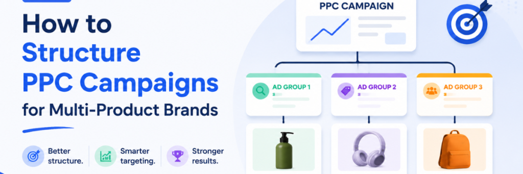 How to Structure PPC Campaigns for Multi-Product Brands | ecommerce PPC services