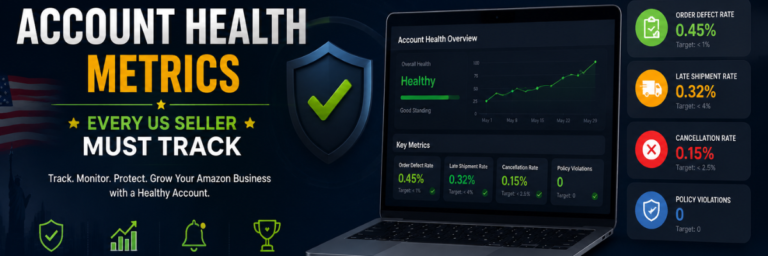 Account Health Metrics Every US Seller Must Track | Amazon Health Monitoring