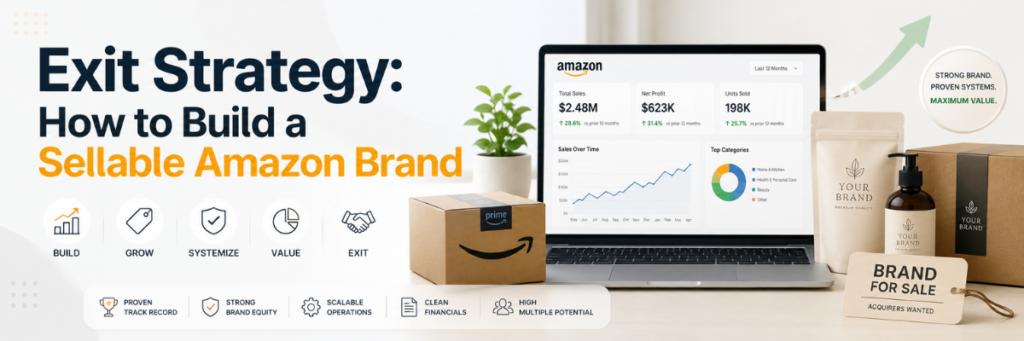 Exit Strategy How to Build a Sellable Amazon Brand | Amazon Account Management
